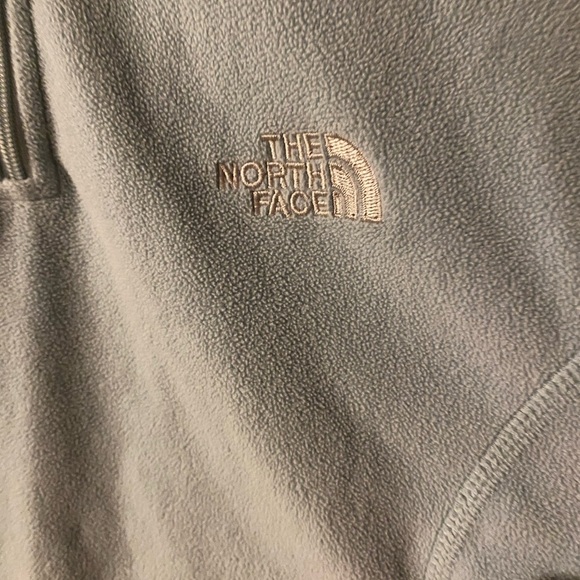 The North Face Womens TKA 100 Fleece 1/4 Zip Jacket Sky Blue Sweater Small (m) - Picture 2 of 4